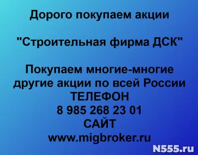 Покупаем акции «Строительная фирма ДСК»